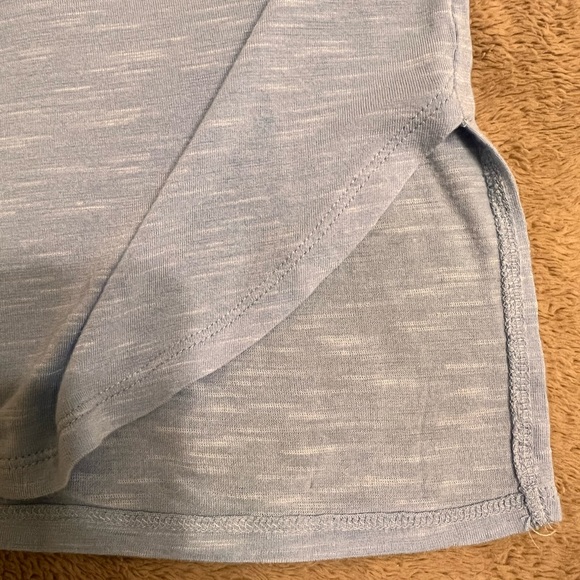 A.n.a. Baby Blue Short Sleeved Blouse Large - Picture 6 of 8